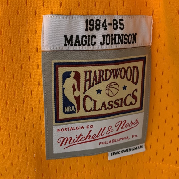 Magic Johnson Los Angeles Lakers Mitchell & Ness HWC Authentic Swingman Jersey - Picture 9 of 10